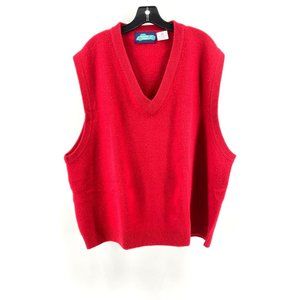 J T Traditions Men's 100% Lambs Wool V Neck Sweater Vest Golf Size 2X Big